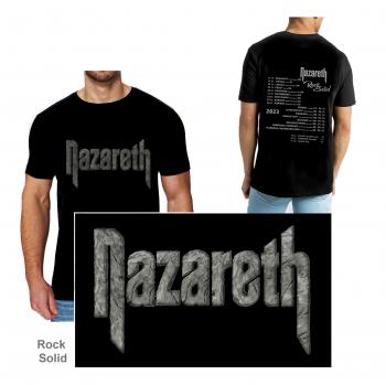 Nazareth / T-Shirt / Rock Solid Tour 2023 / black + CD God Of The Mountain